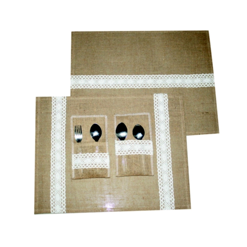 Jute And Lace Placemats (HOME003)